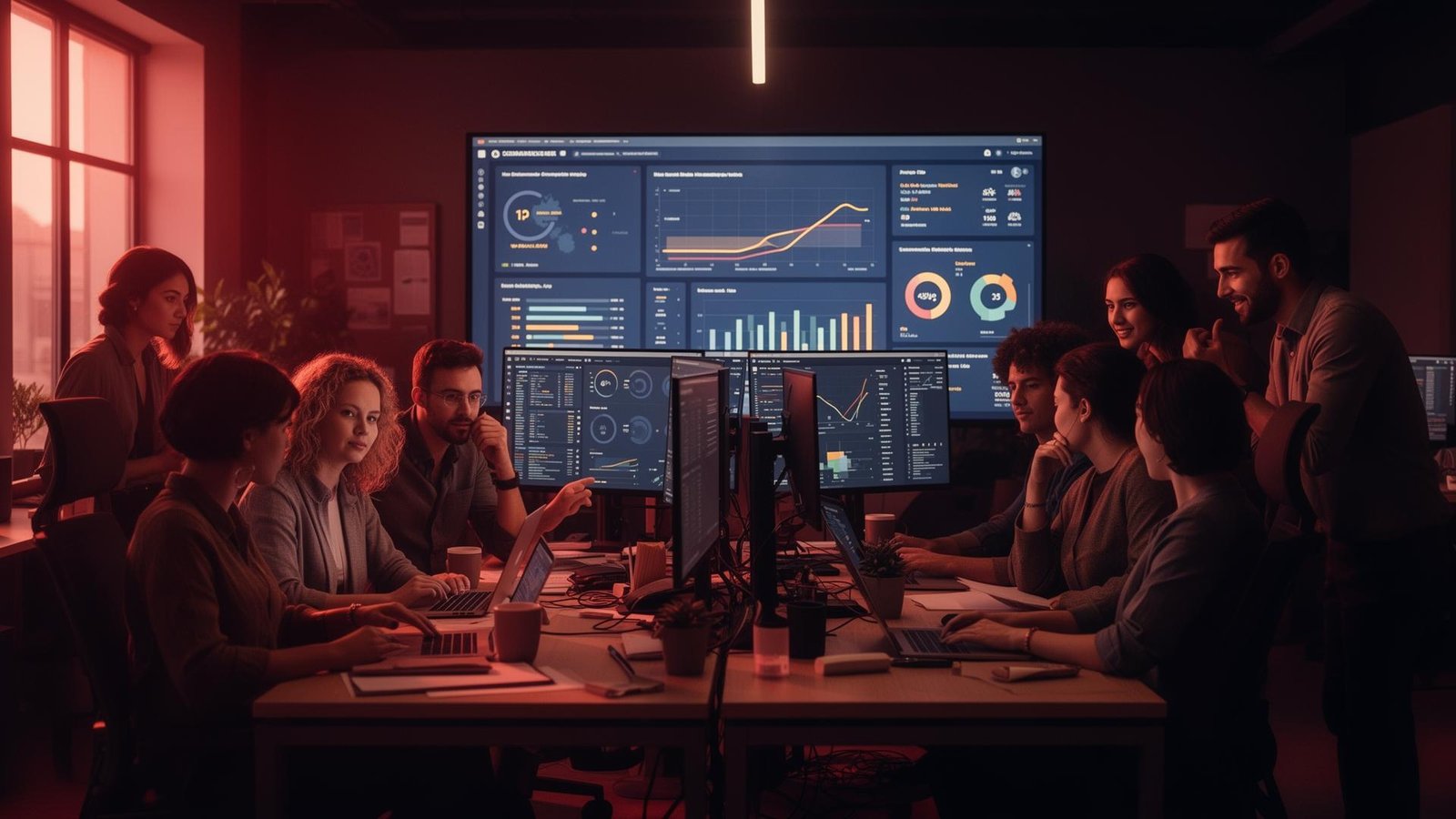 Blendz Marketing team collaborating on digital growth dashboards