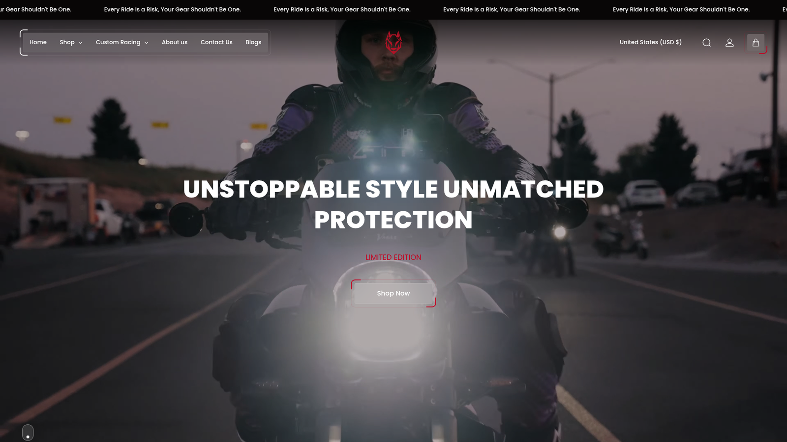 AlphaWing — e-commerce customization project preview